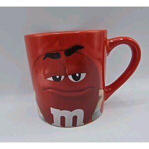 M&M's  Red Coffee Mug Tea Cup Trust Me I'm Sweeter Than I Look